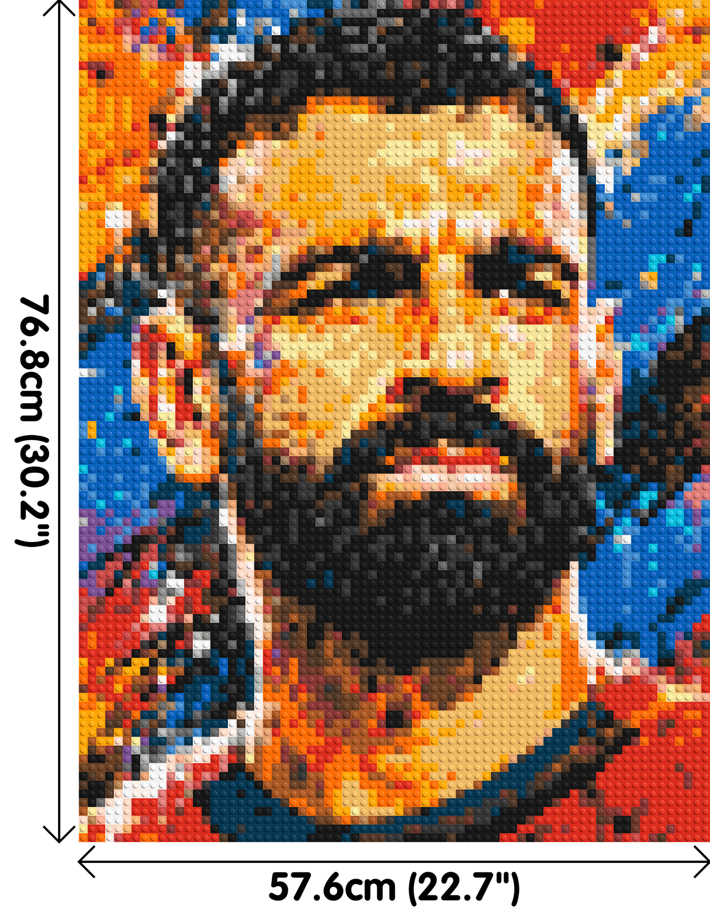 Mohamed Salah Urban Pop - Brick Art Mosaic Kit 3x4 large
