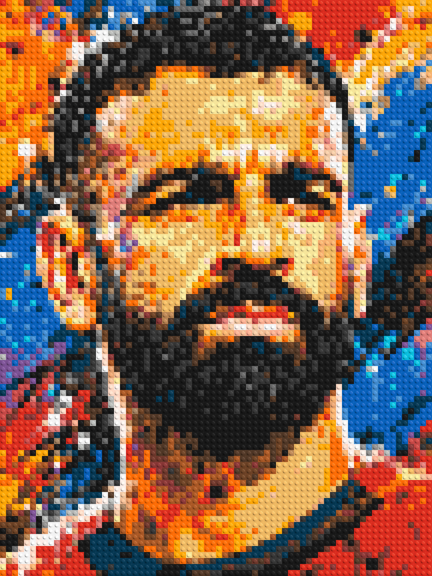 Mohamed Salah Urban Pop - Brick Art Mosaic Kit 3x4 large