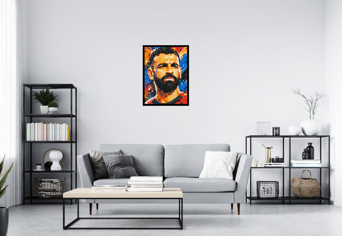 Mohamed Salah Urban Pop - Brick Art Mosaic Kit 3x4 large