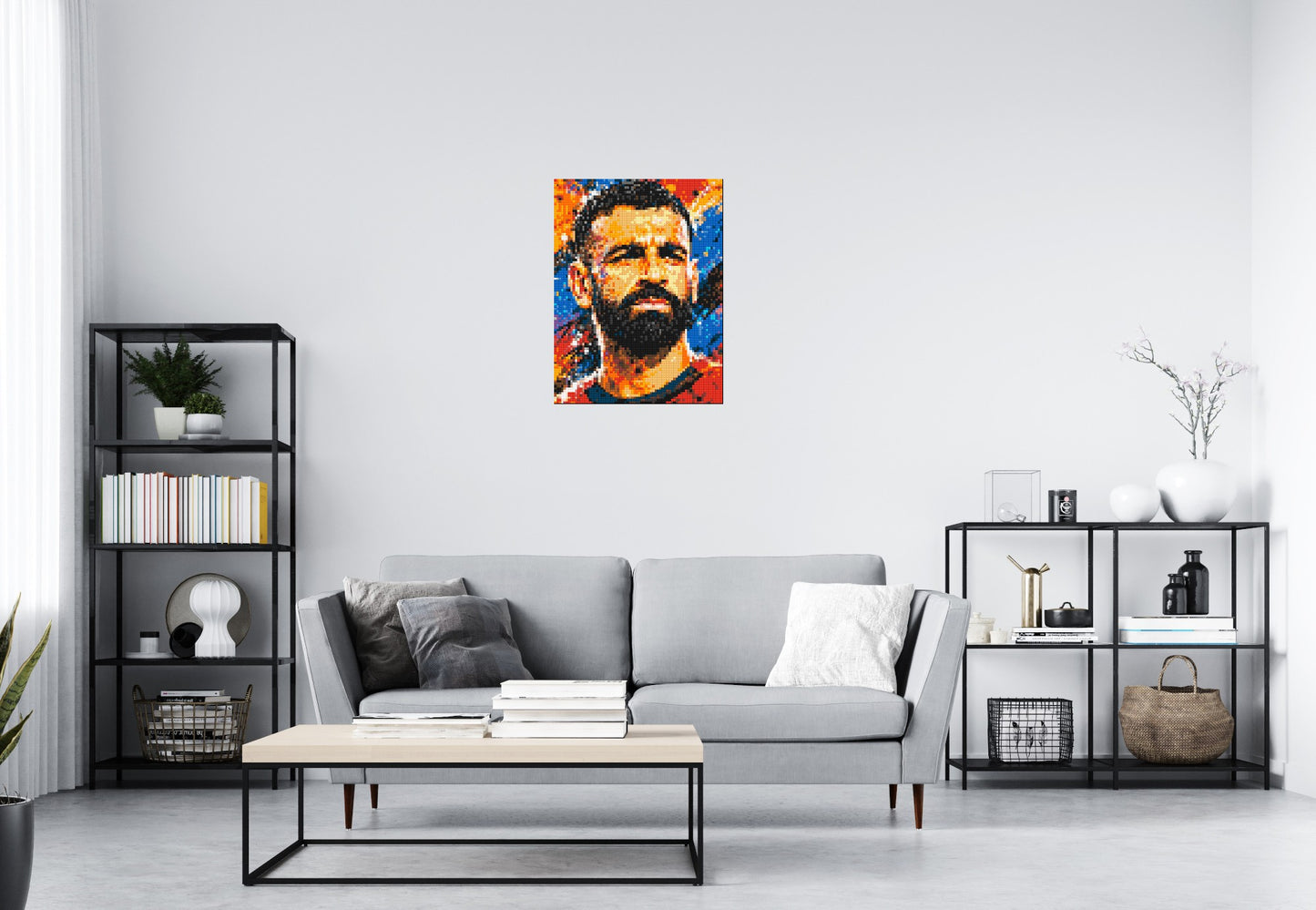 Mohamed Salah Urban Pop - Brick Art Mosaic Kit 3x4 large