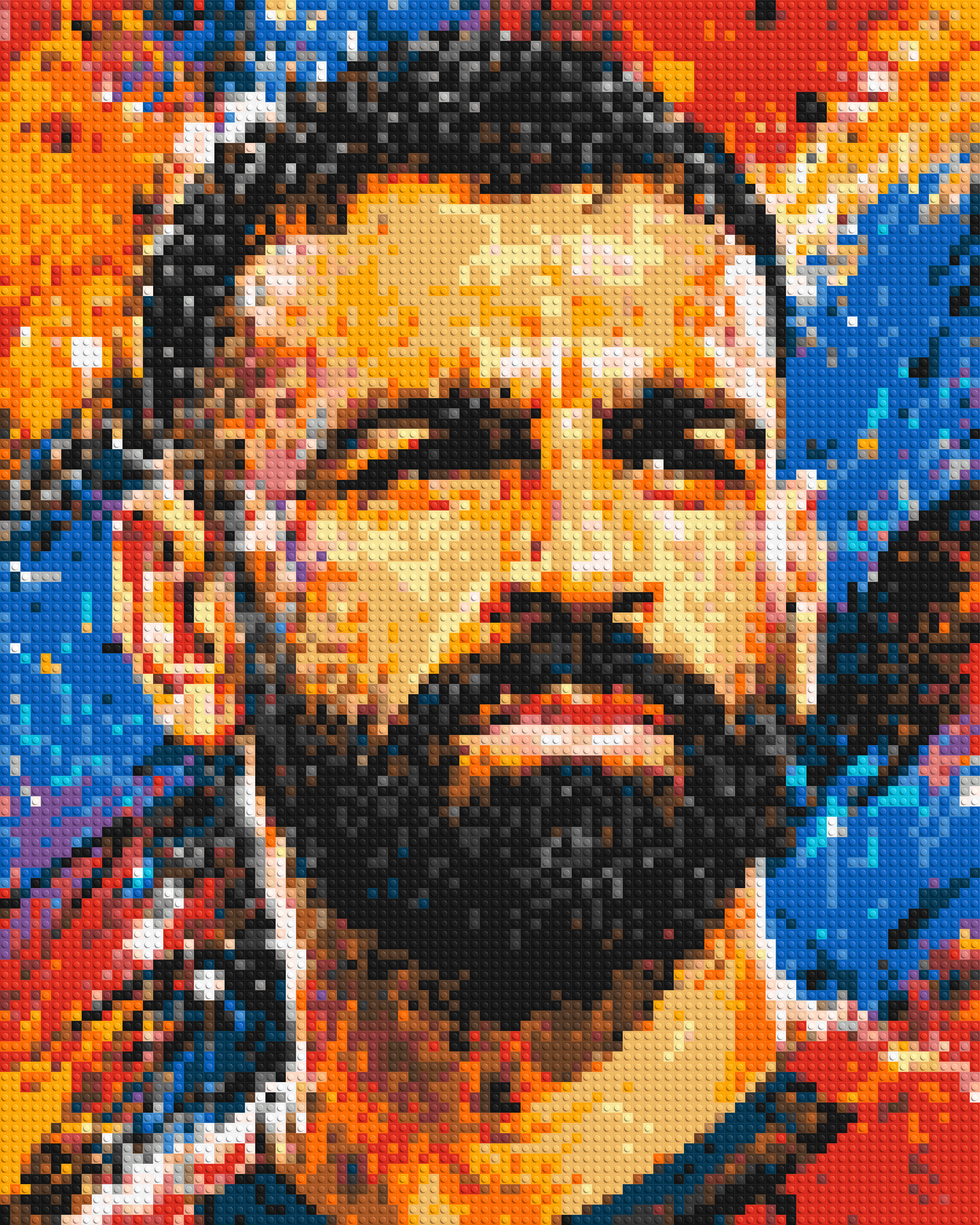 Mohamed Salah Urban Pop - Brick Art Mosaic Kit 4x5 large