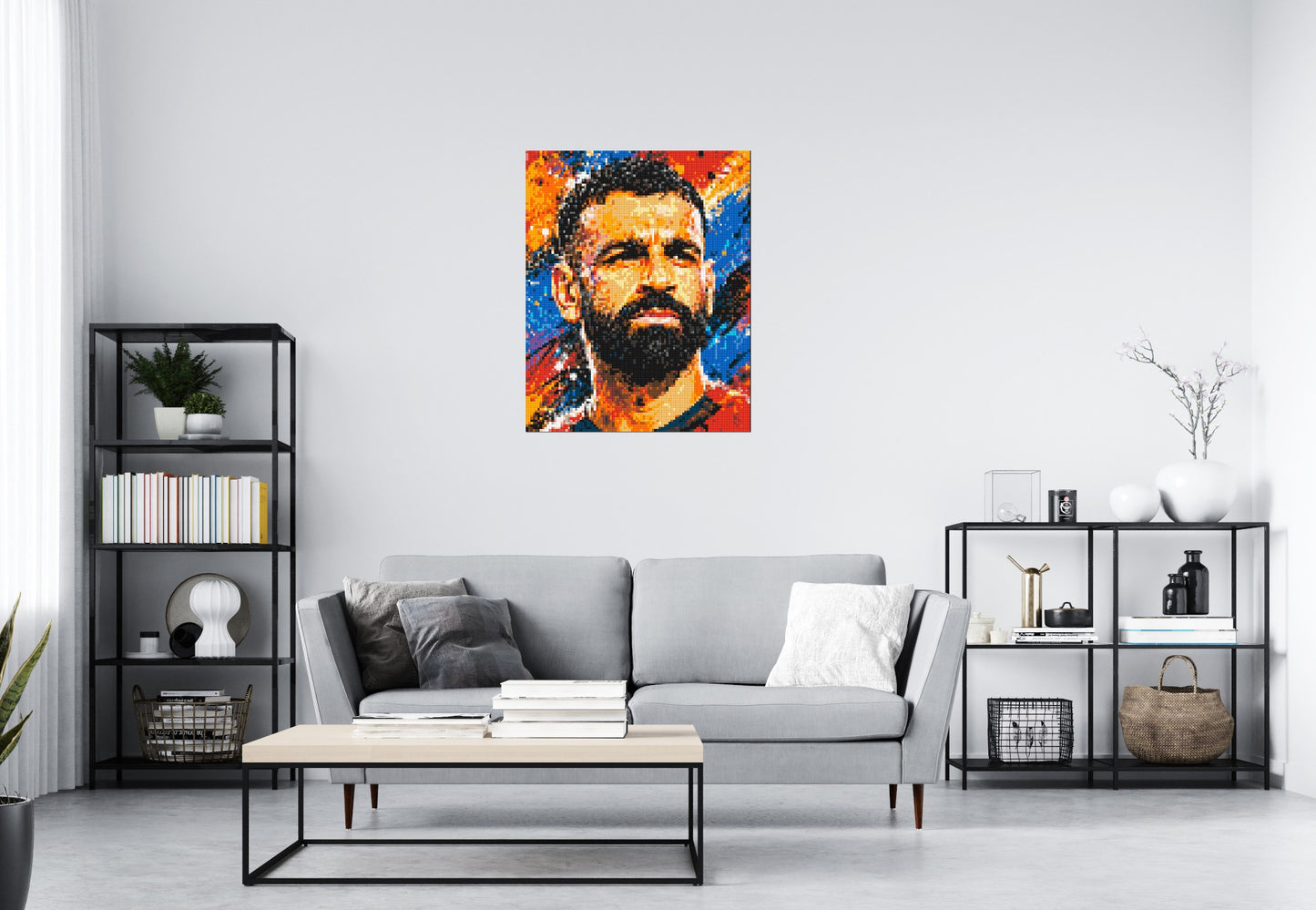 Mohamed Salah Urban Pop - Brick Art Mosaic Kit 4x5 large