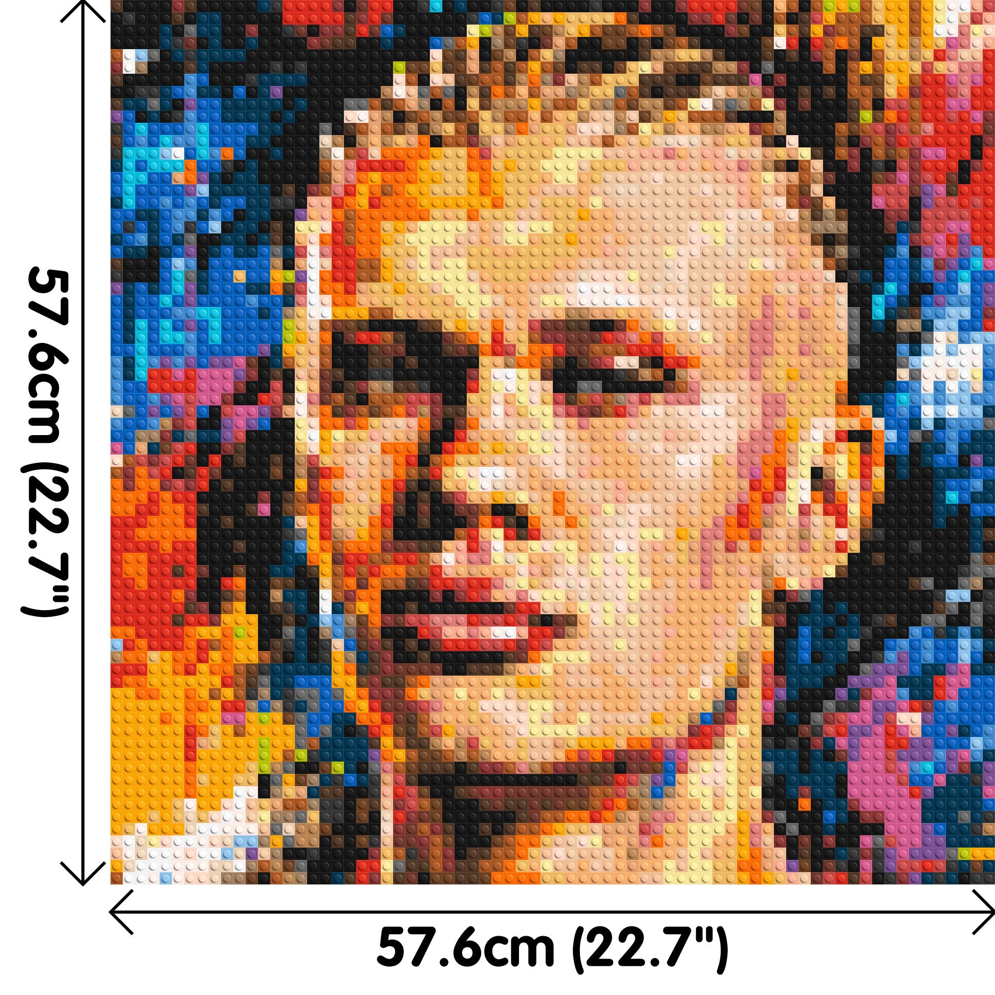 Erling Haaland Urban Pop - Brick Art Mosaic Kit 3x3 dimensions