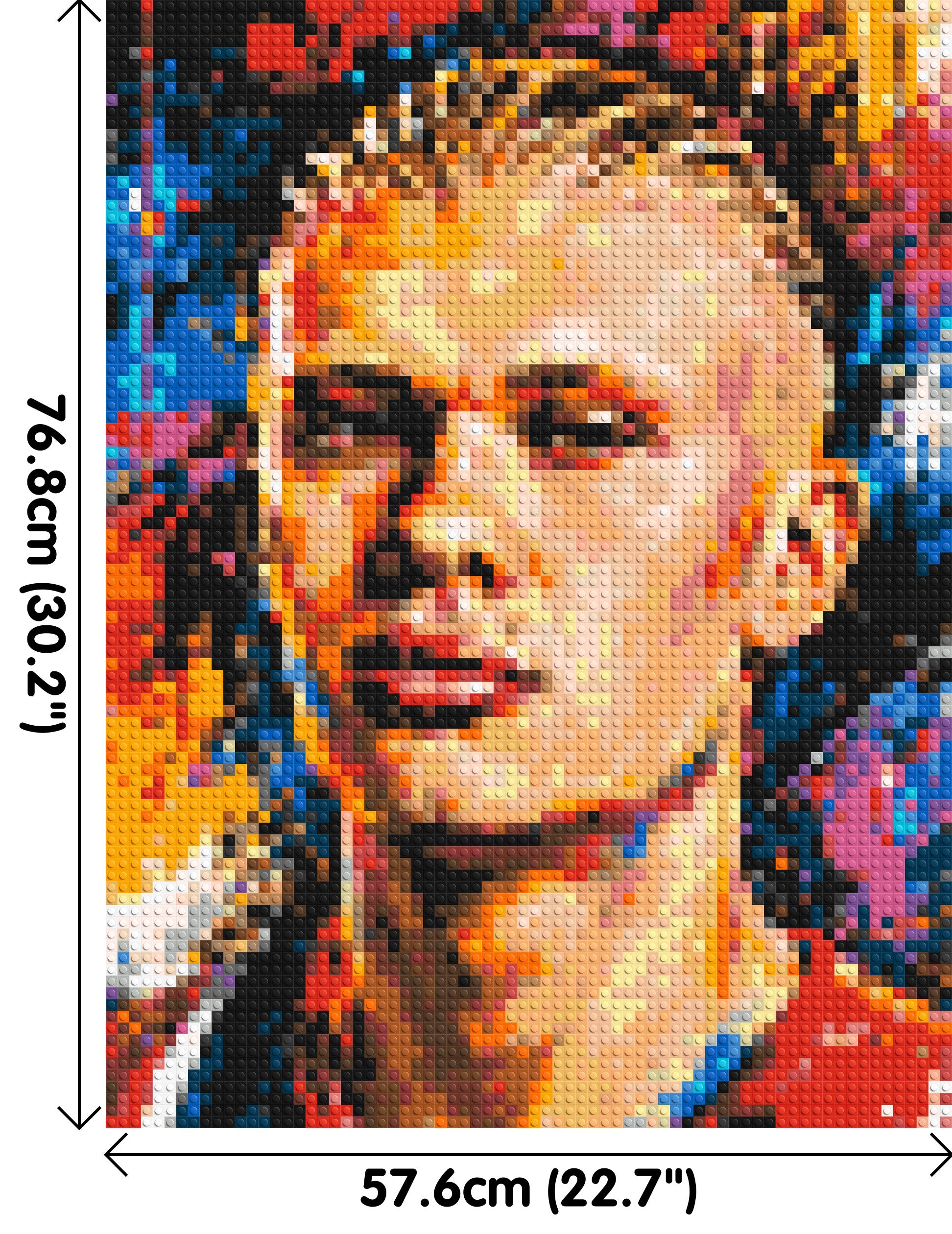 Erling Haaland Urban Pop - Brick Art Mosaic Kit 3x4 dimensions