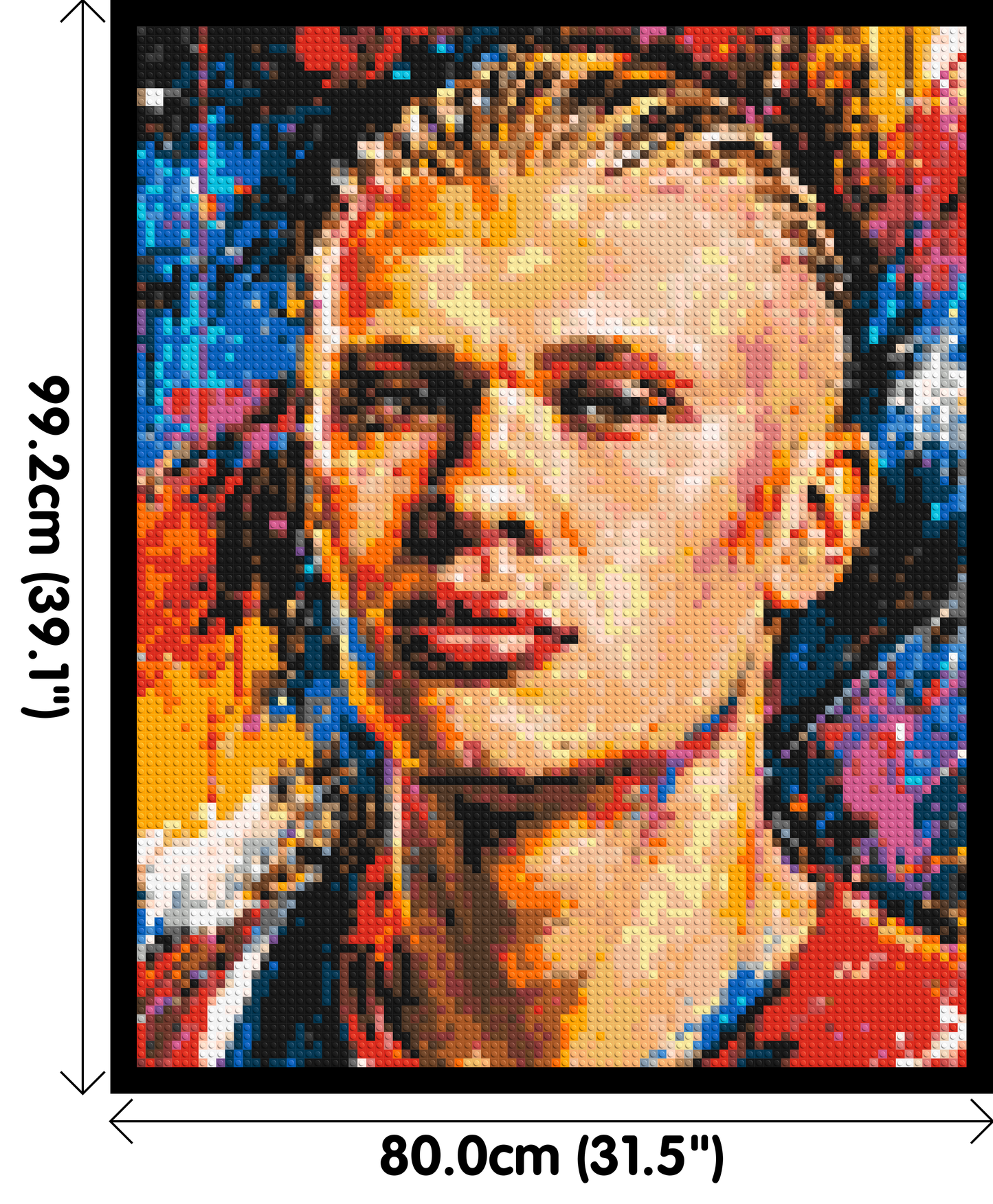 Erling Haaland Urban Pop - Brick Art Mosaic Kit 4x5 large