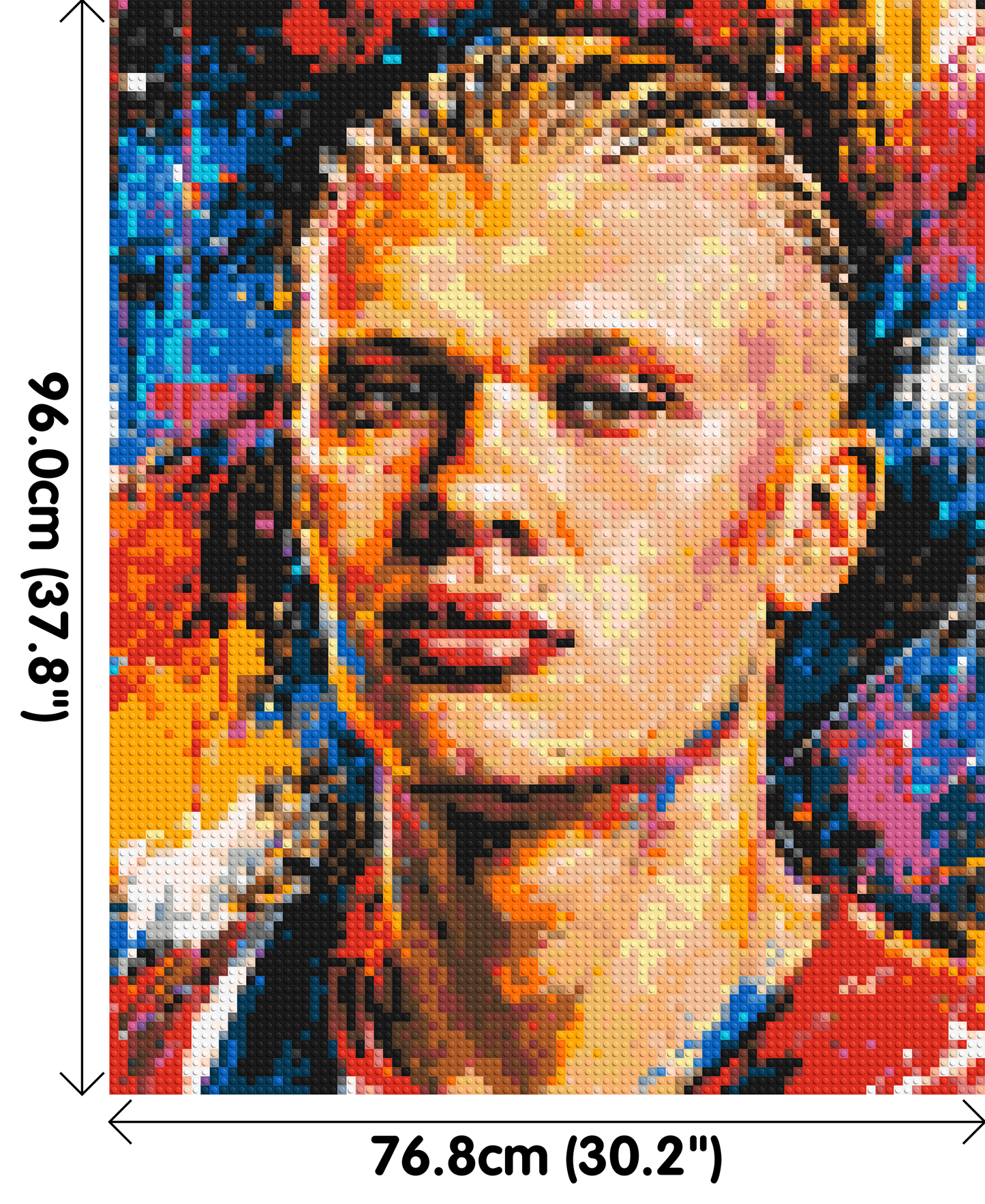 Erling Haaland Urban Pop - Brick Art Mosaic Kit 4x5 large