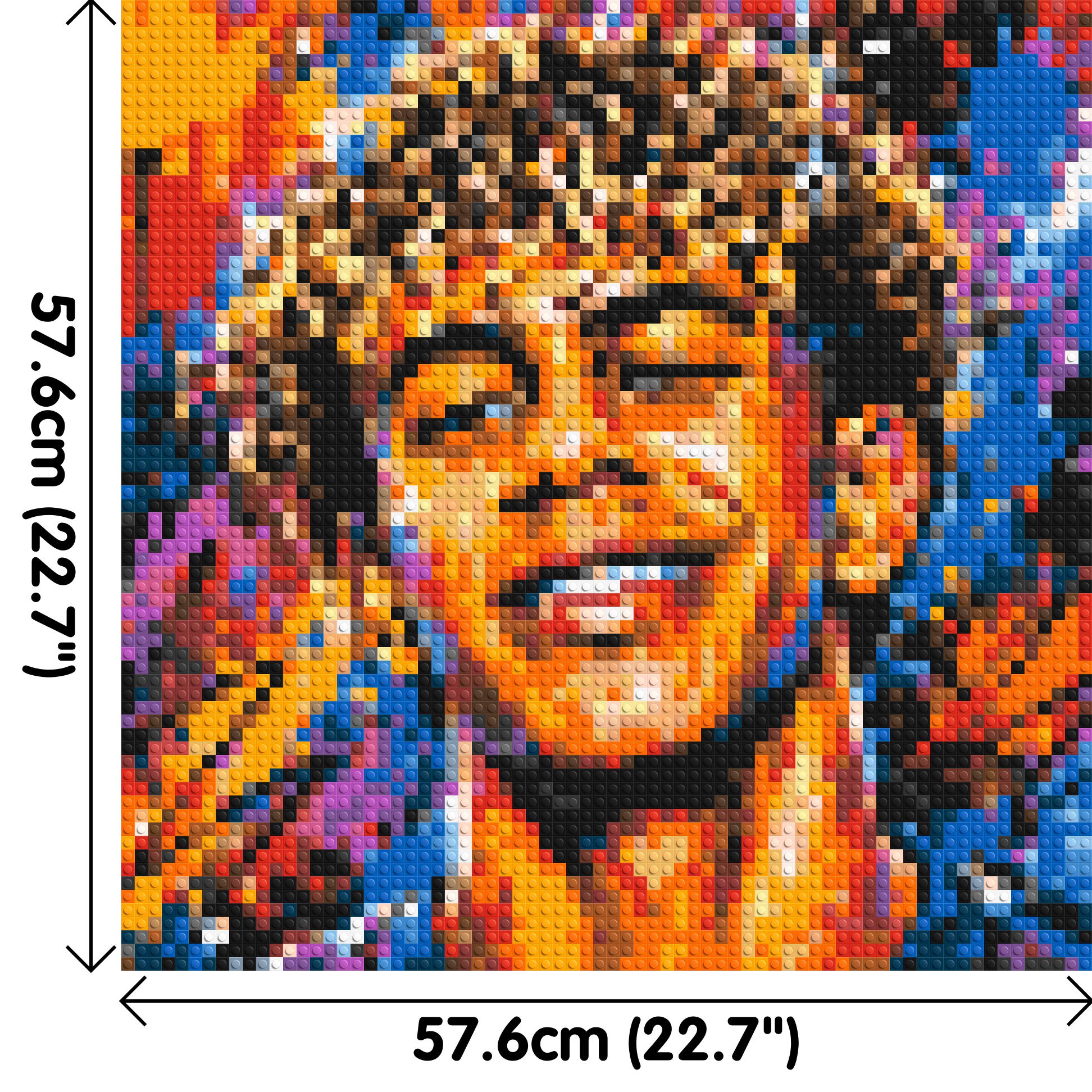 Lamine Yamal Urban Pop - Brick Art Mosaic Kit 3x3 dimensions