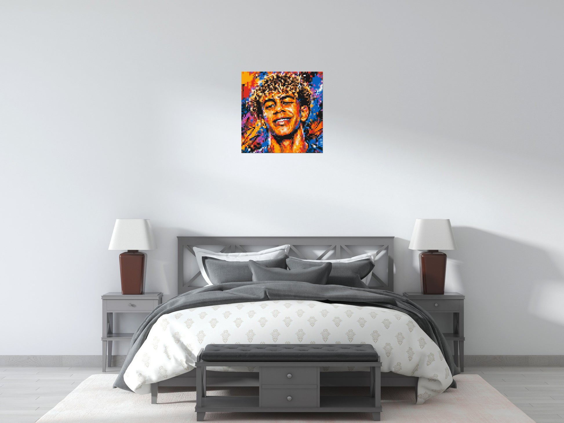 Lamine Yamal Urban Pop - Brick Art Mosaic Kit 3x3 scene