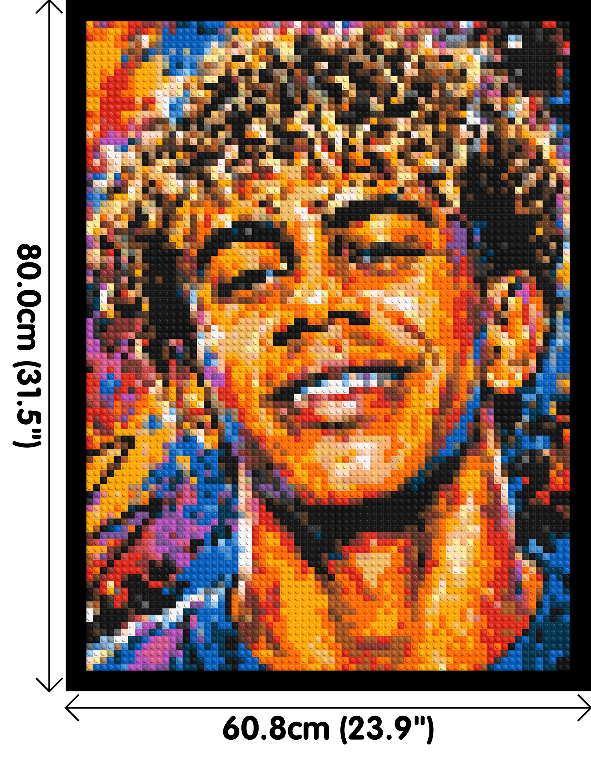 Lamine Yamal Urban Pop - Brick Art Mosaic Kit 3x4 dimensions with frame