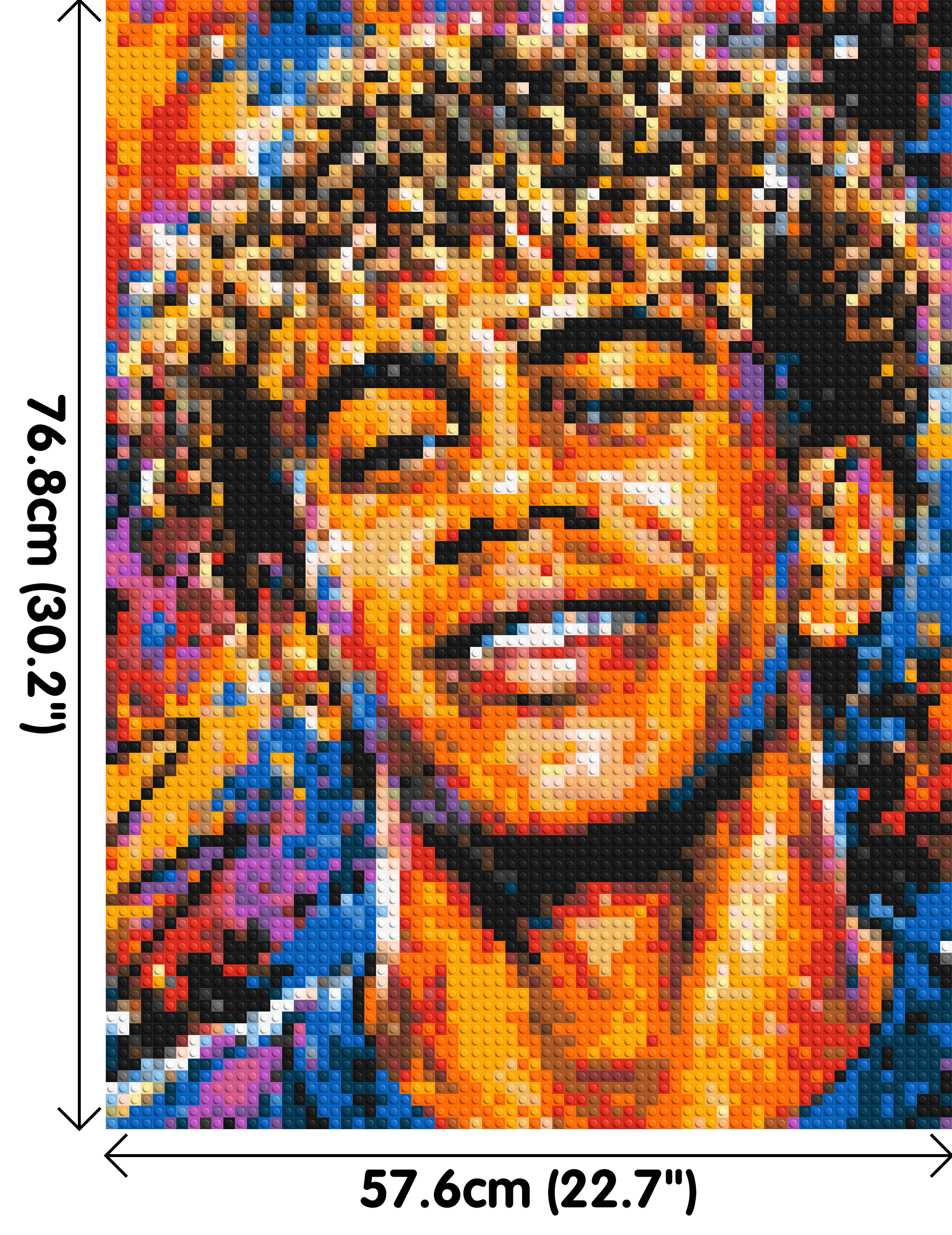 Lamine Yamal Urban Pop - Brick Art Mosaic Kit 3x4 dimensions
