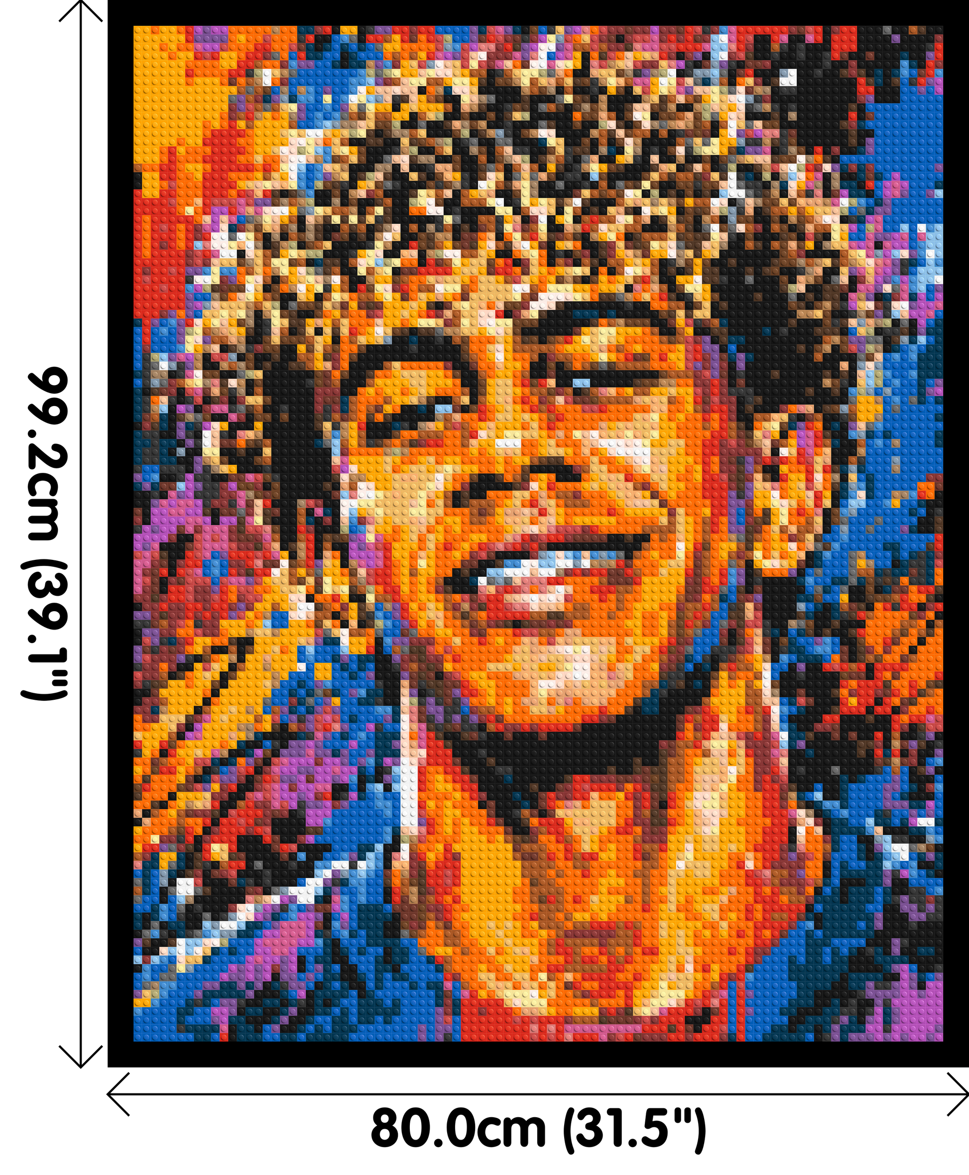 Lamine Yamal Urban Pop - Brick Art Mosaic Kit 4x5 dimensions with frame