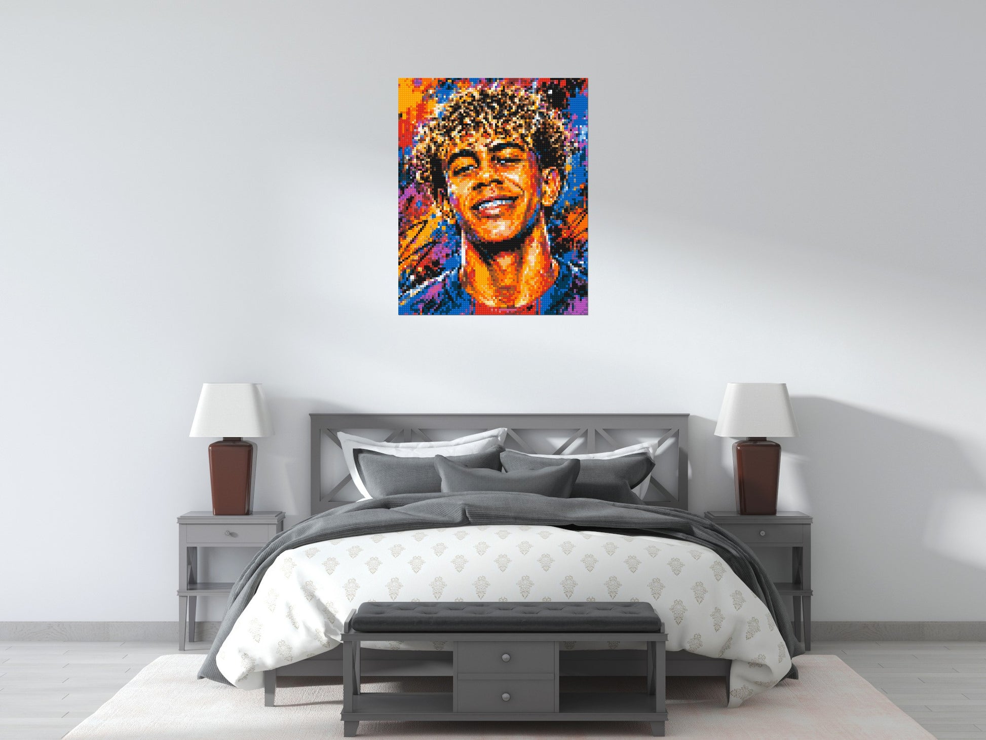 Lamine Yamal Urban Pop - Brick Art Mosaic Kit 4x5 scene
