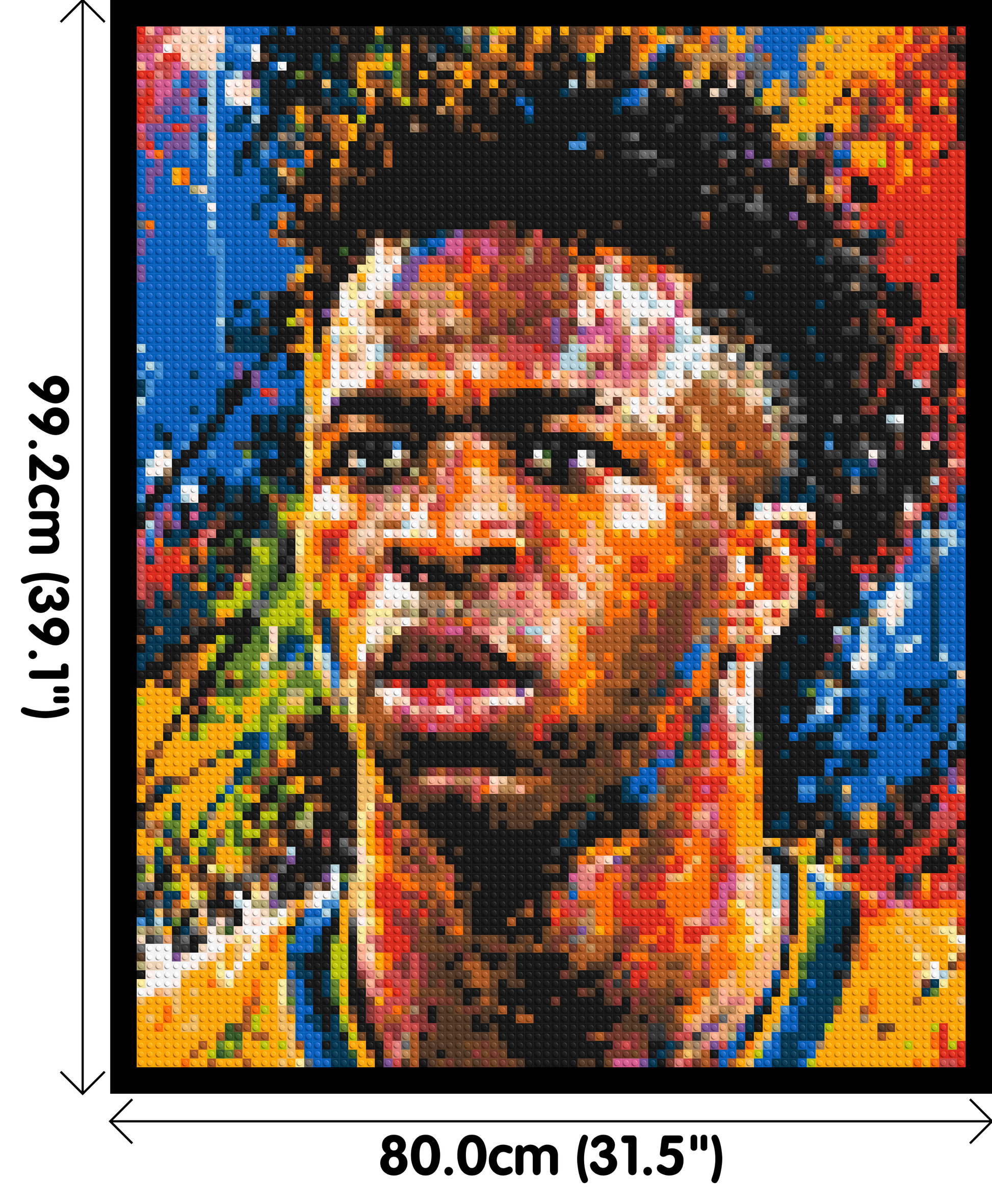 Vinícius Júnior Urban Pop - Brick Art Mosaic Kit 4x5 dimensions with frame