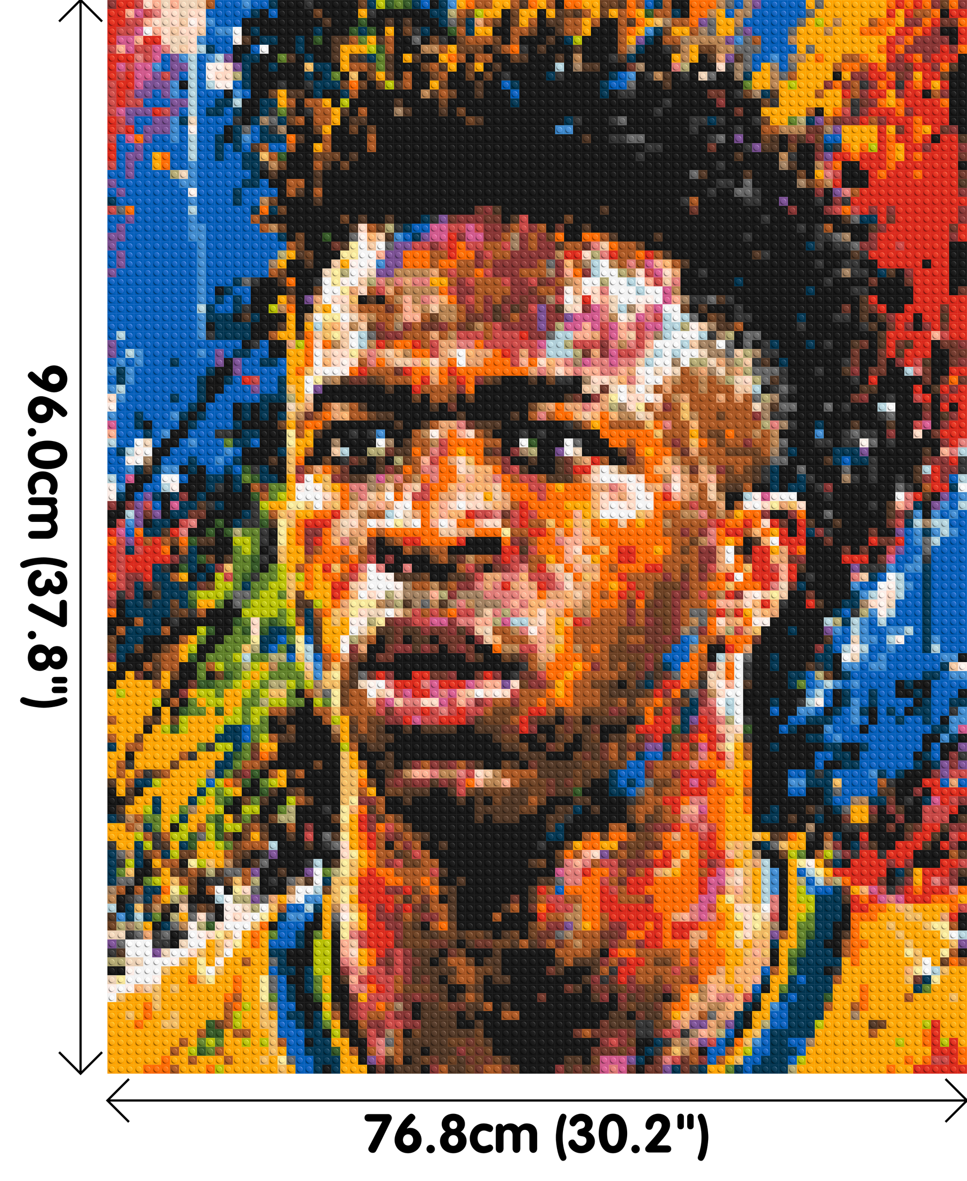 Vinícius Júnior Urban Pop - Brick Art Mosaic Kit 4x5 dimensions
