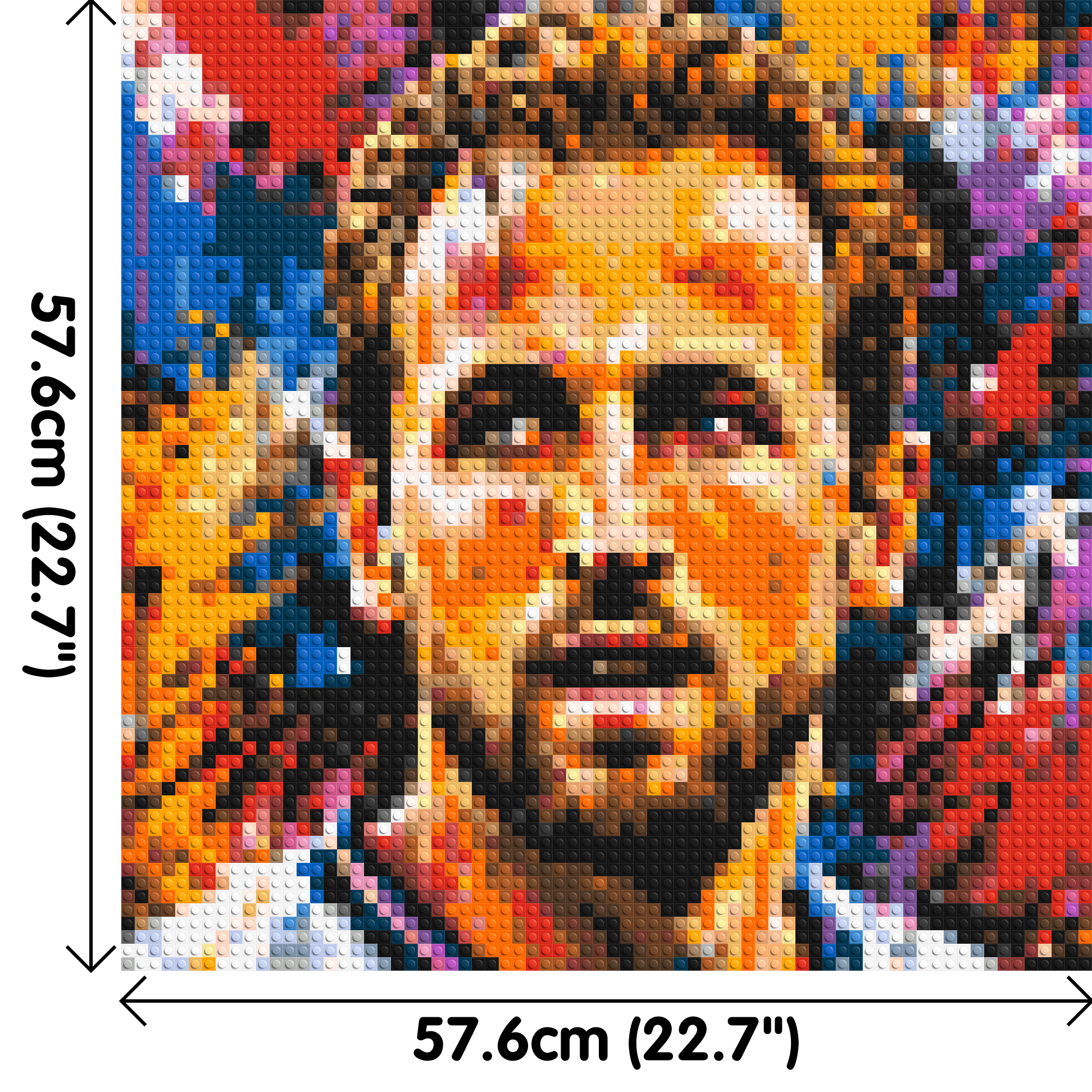 Harry Kane Urban Pop - Brick Art Mosaic Kit 3x3 dimensions