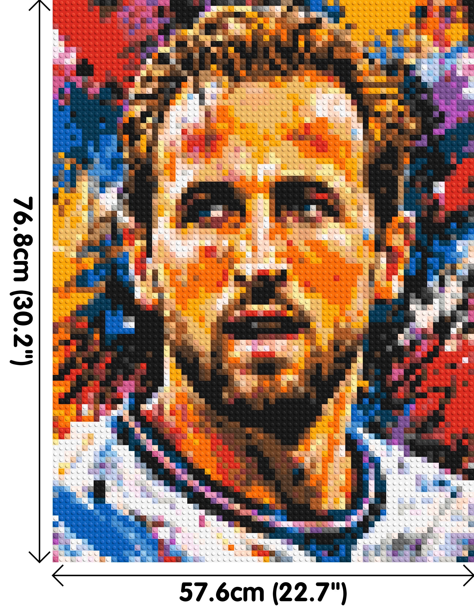 Harry Kane Urban Pop - Brick Art Mosaic Kit 3x4 dimensions