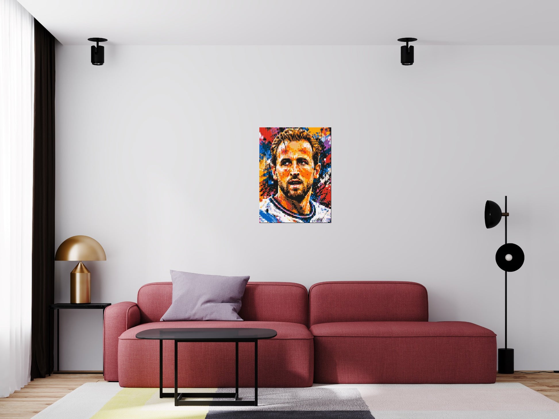Harry Kane Urban Pop - Brick Art Mosaic Kit 3x4 scene