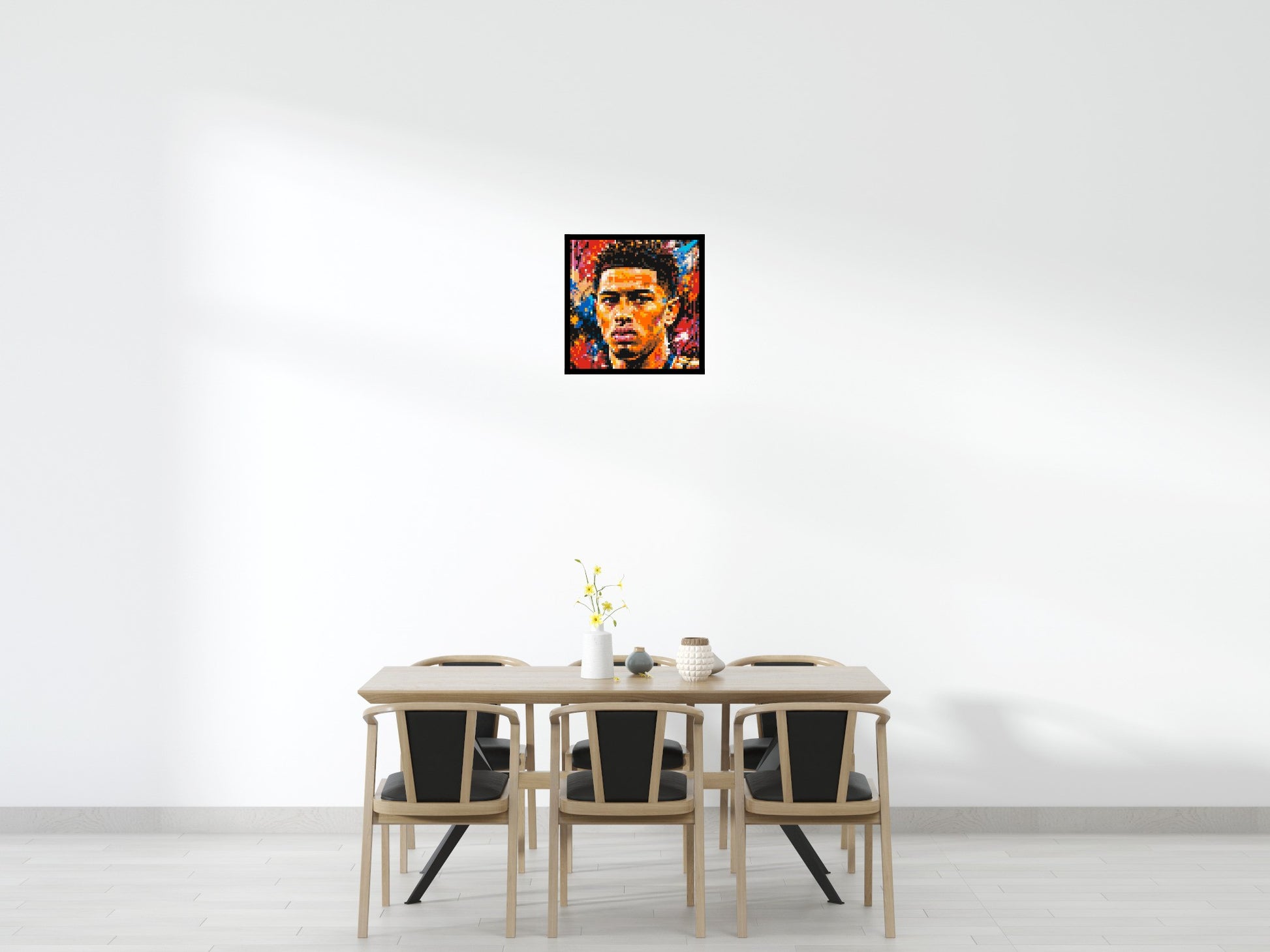 Jude Bellingham Urban Pop - Brick Art Mosaic Kit 3x3 scene with frame