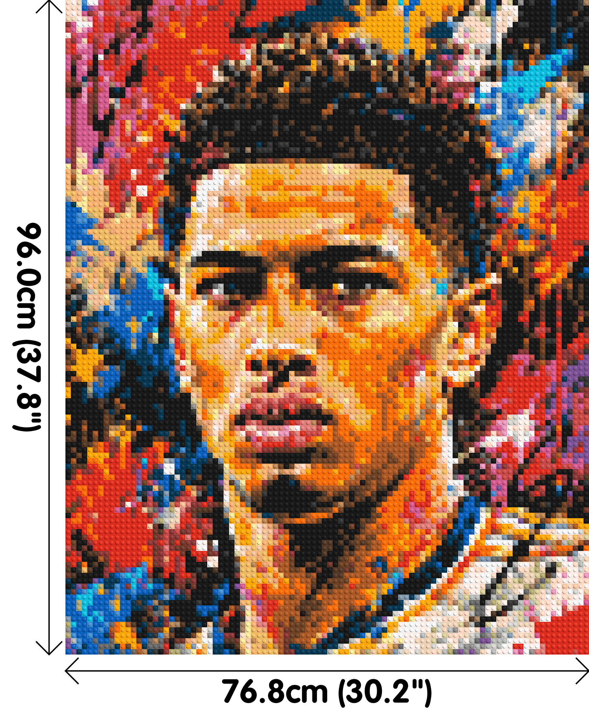 Jude Bellingham Urban Pop - Brick Art Mosaic Kit 4x5 dimensions