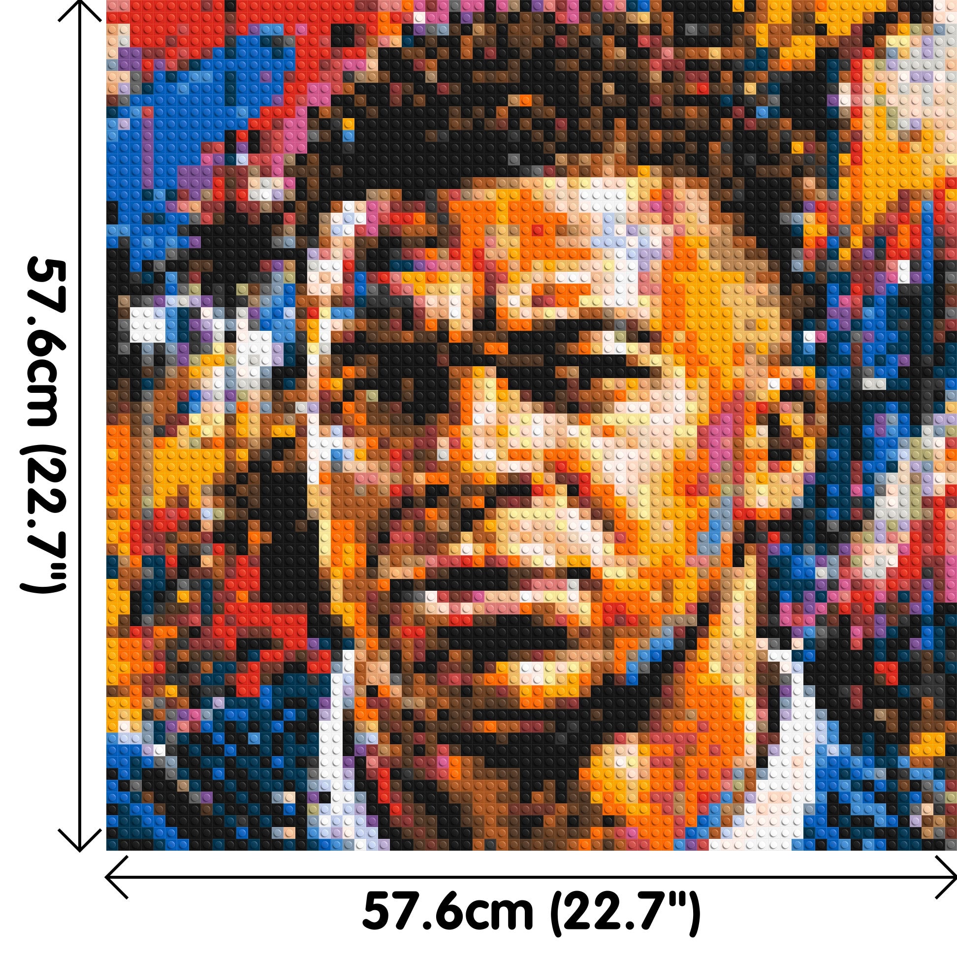 Kylian Mbappé Urban Pop - Brick Art Mosaic Kit 3x3 dimensions