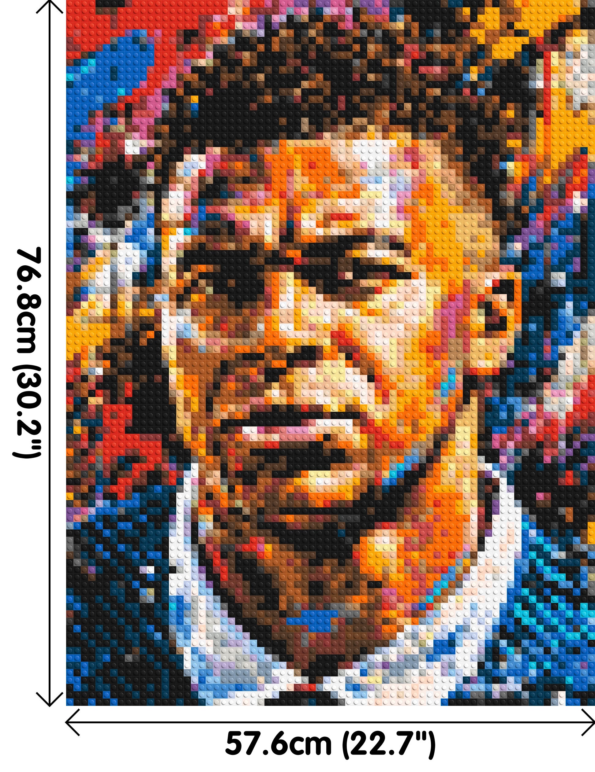 Kylian Mbappé Urban Pop - Brick Art Mosaic Kit 3x4 dimensions