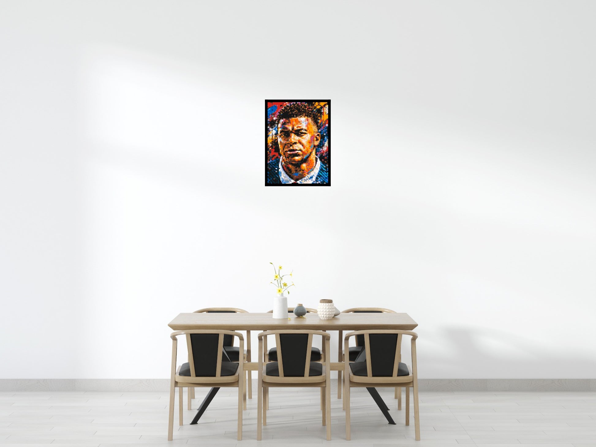 Kylian Mbappé Urban Pop - Brick Art Mosaic Kit 3x4 scene with frame