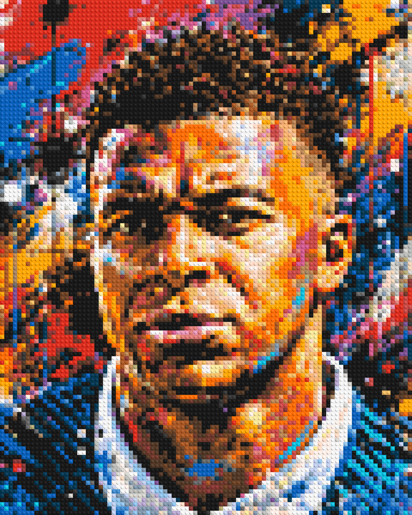 Kylian Mbappé Urban Pop - Brick Art Mosaic Kit 4x5 large