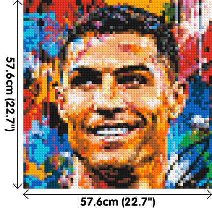 Cristiano Ronaldo Urban Pop - Brick Art Mosaic Kit 3x3 large
