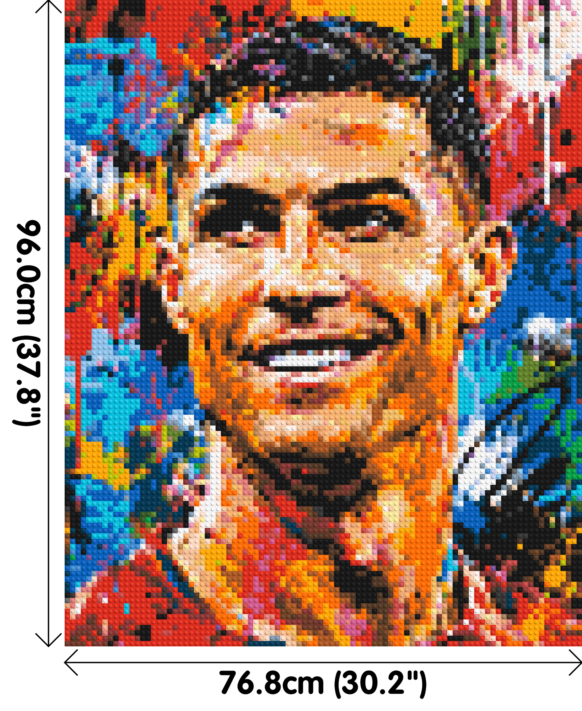 Cristiano Ronaldo Urban Pop - Brick Art Mosaic Kit 4x5 dimensions