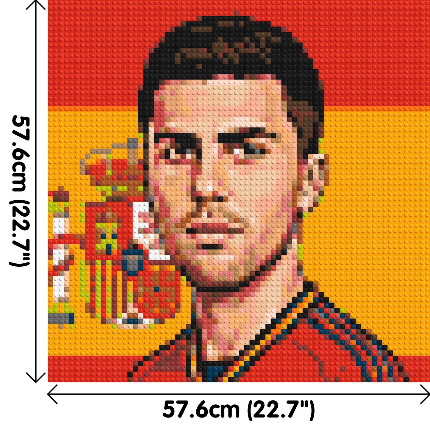 Rodri Caricature - Brick Art Mosaic Kit 3x3 large