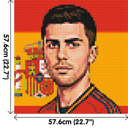Rodri Caricature - Brick Art Mosaic Kit 3x3 large