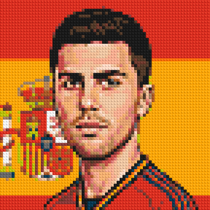 Rodri Caricature - Brick Art Mosaic Kit 3x3 large