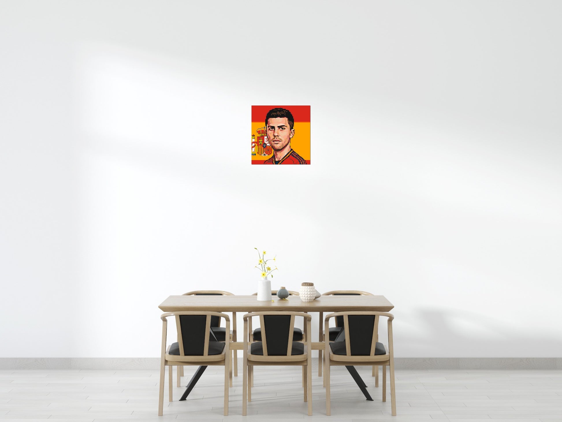 Rodri Caricature - Brick Art Mosaic Kit 3x3 scene