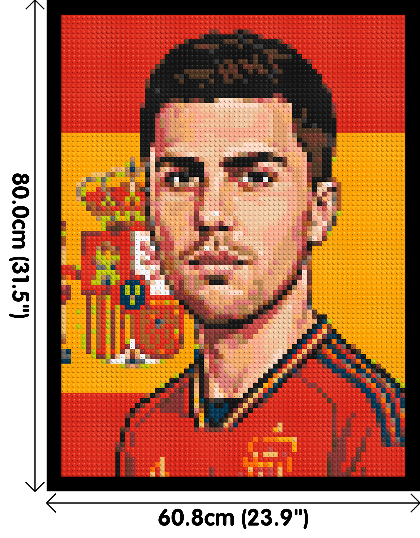 Rodri Caricature - Brick Art Mosaic Kit 3x4 large