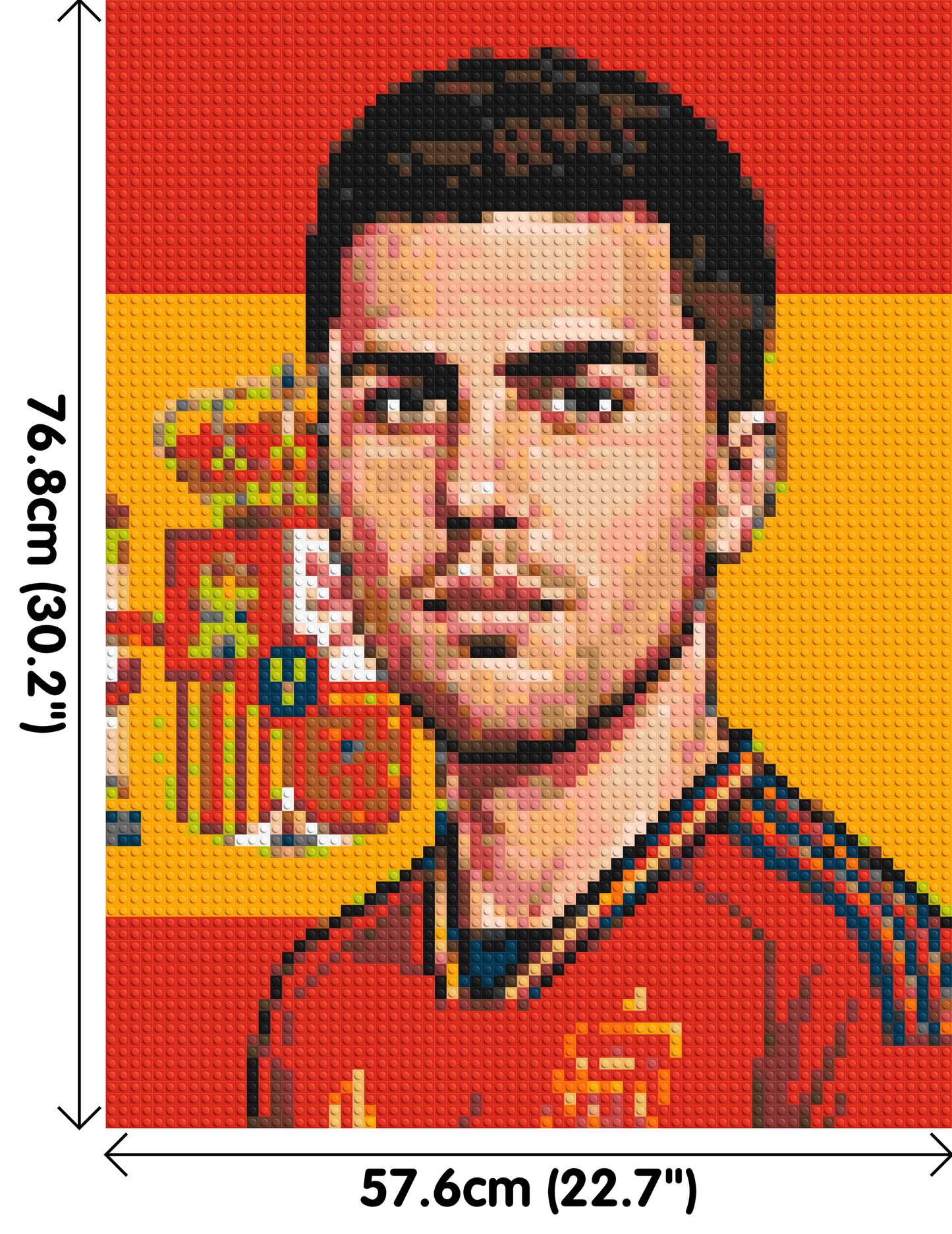 Rodri Caricature - Brick Art Mosaic Kit 3x4 large