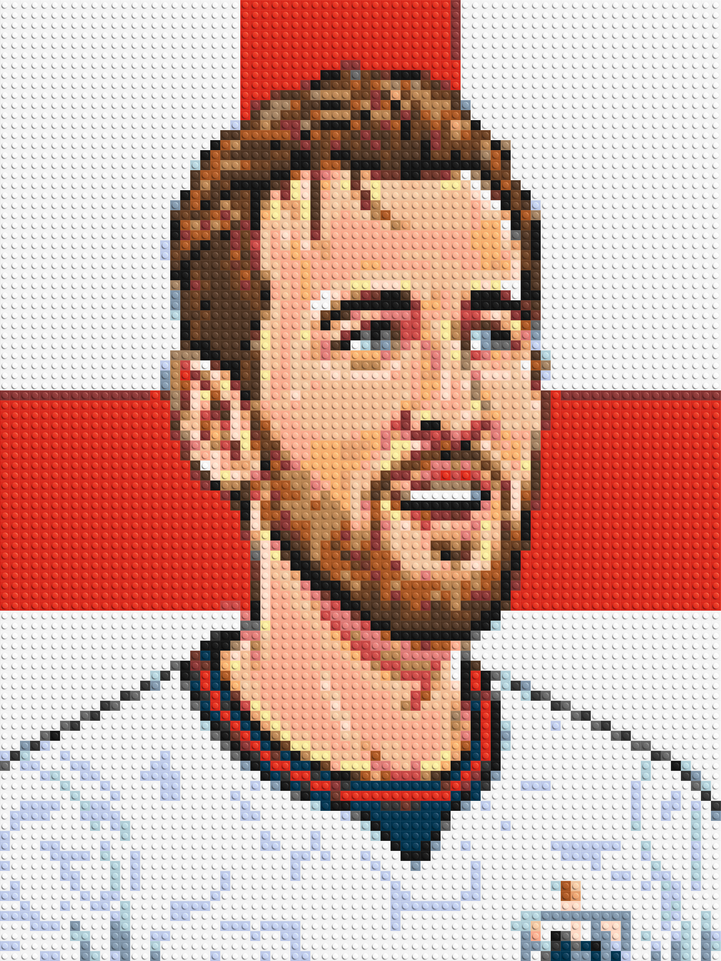 Harry Kane Caricature - Brick Art Mosaic Kit 3x4 large