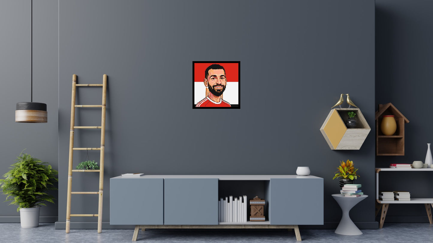Mohamed Salah Caricature - Brick Art Mosaic Kit 3x3 large