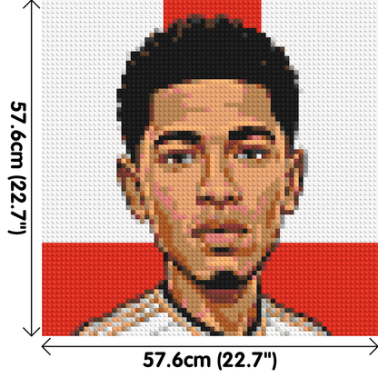 Jude Bellingham Caricature - Brick Art Mosaic Kit 3x3 large