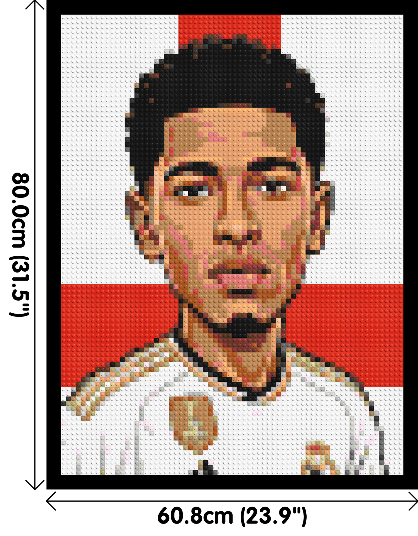 Jude Bellingham Caricature - Brick Art Mosaic Kit 3x4 large