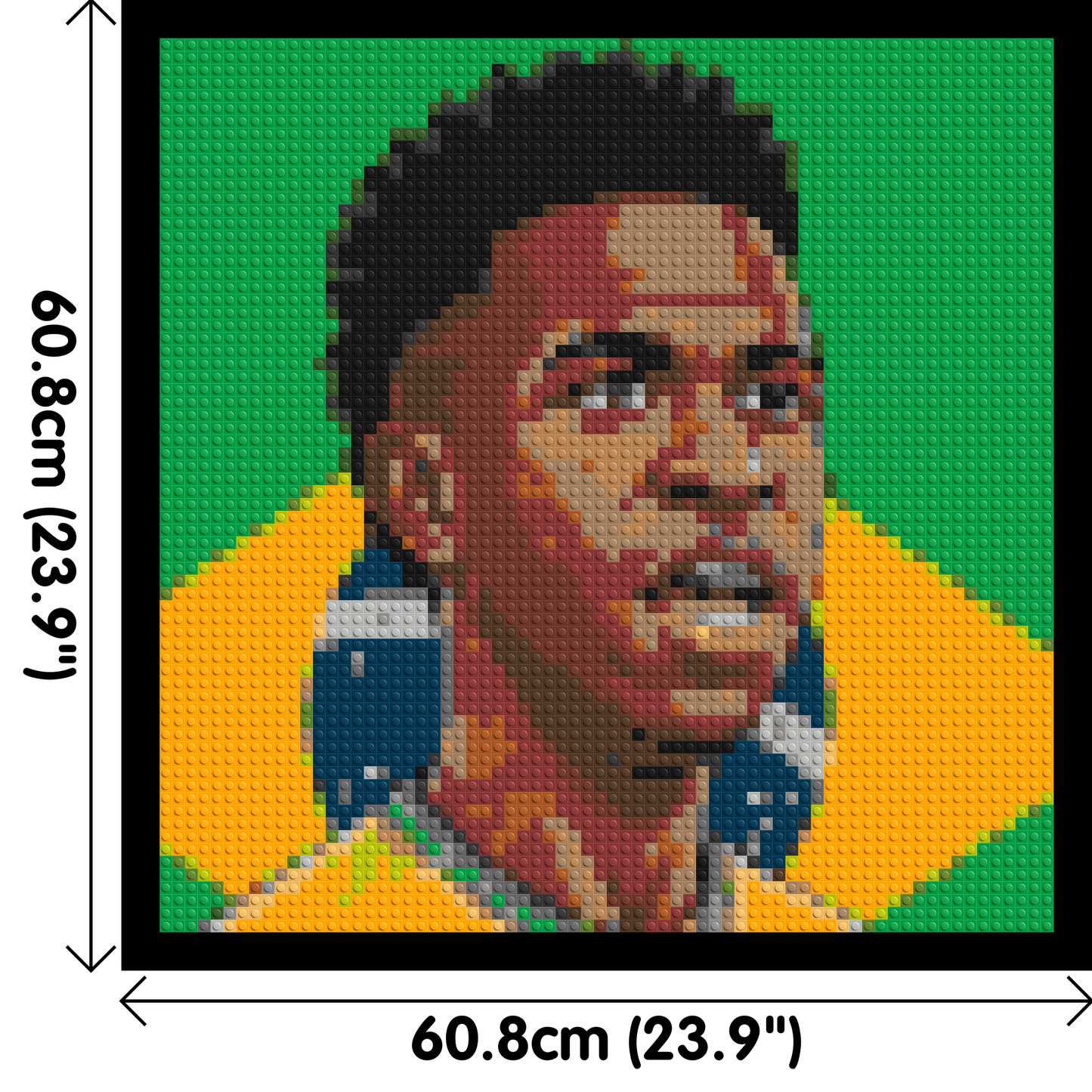 Vinícius Júnior Caricature - Brick Art Mosaic Kit 3x3 large