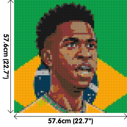 Vinícius Júnior Caricature - Brick Art Mosaic Kit 3x3 large