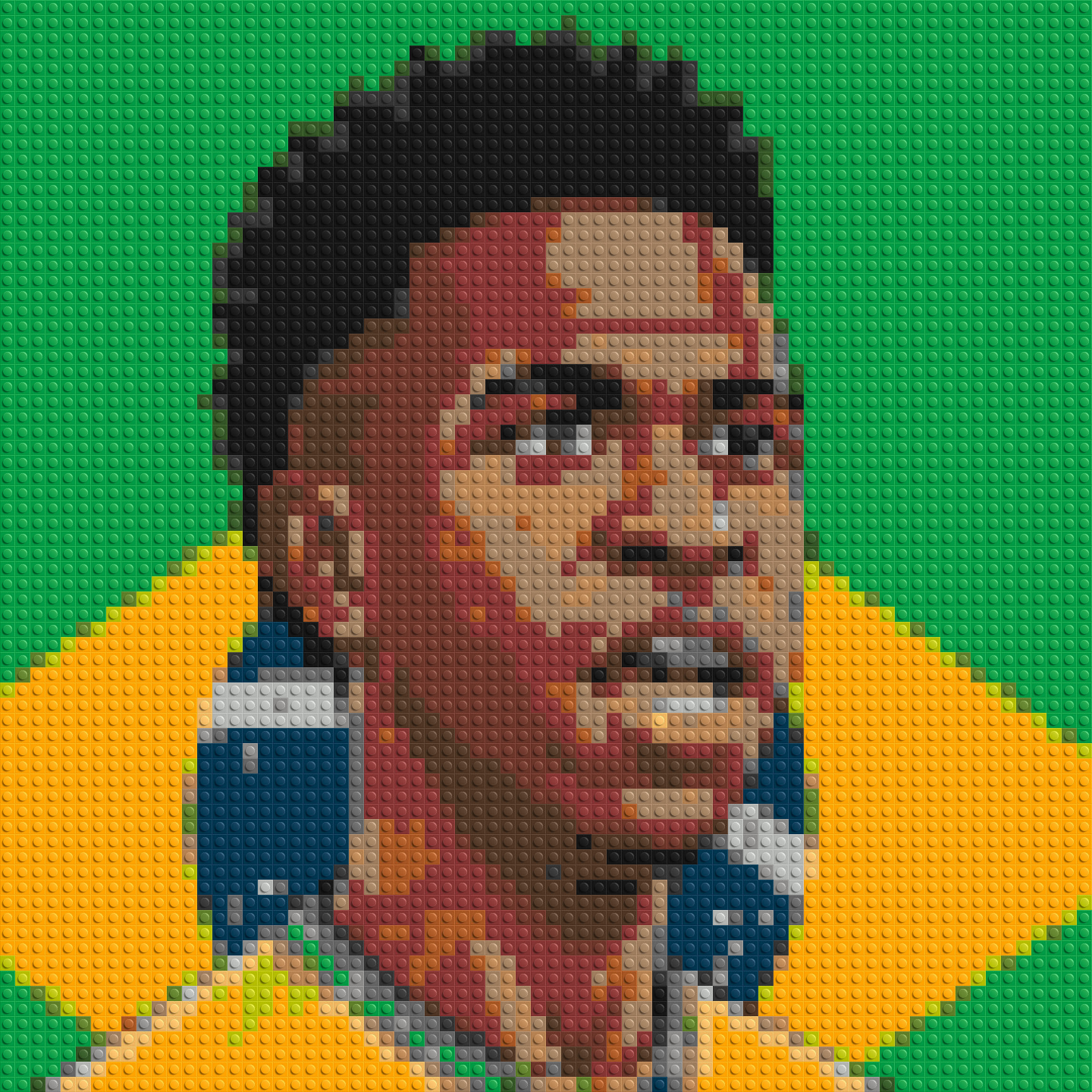 Vinícius Júnior Caricature - Brick Art Mosaic Kit 3x3 large