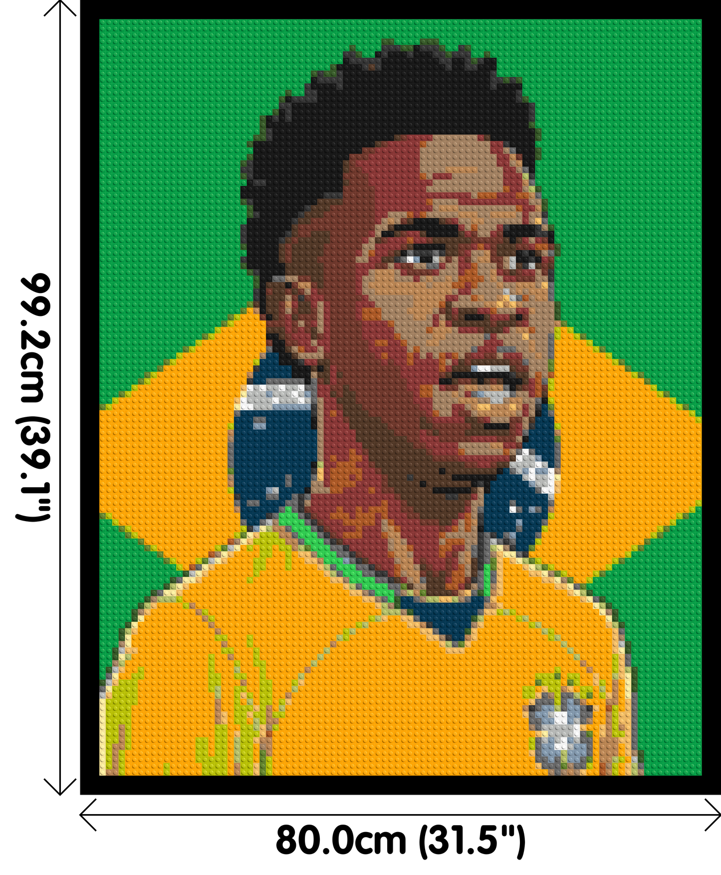 Vinícius Júnior Caricature - Brick Art Mosaic Kit 4x5 large