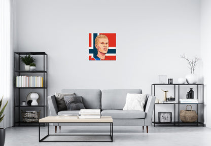 Erling Haaland Caricature - Brick Art Mosaic Kit 3x3 large