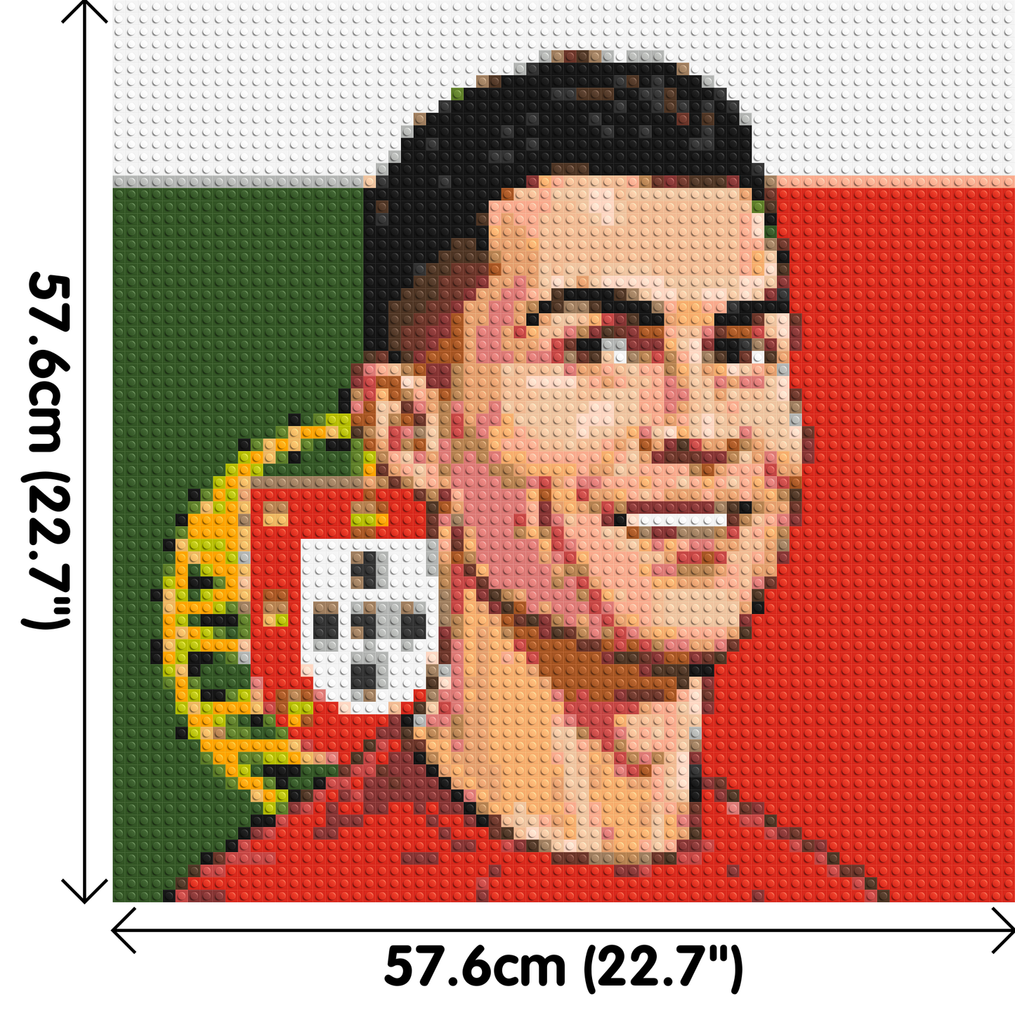 Cristiano Ronaldo Caricature - Brick Art Mosaic Kit 3x3 large