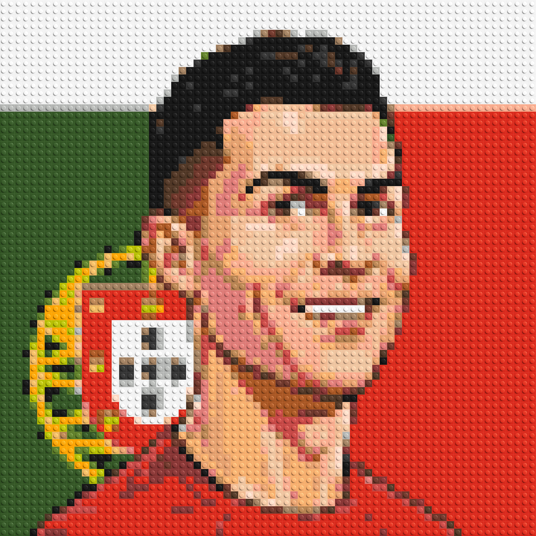 Cristiano Ronaldo Caricature - Brick Art Mosaic Kit 3x3 large