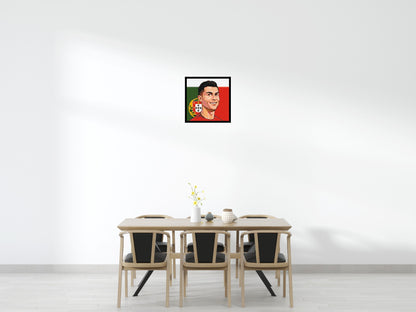 Cristiano Ronaldo Caricature - Brick Art Mosaic Kit 3x3 large