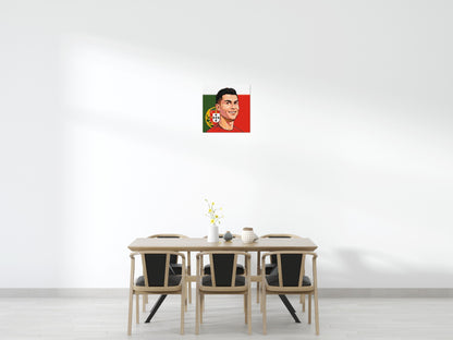 Cristiano Ronaldo Caricature - Brick Art Mosaic Kit 3x3 large