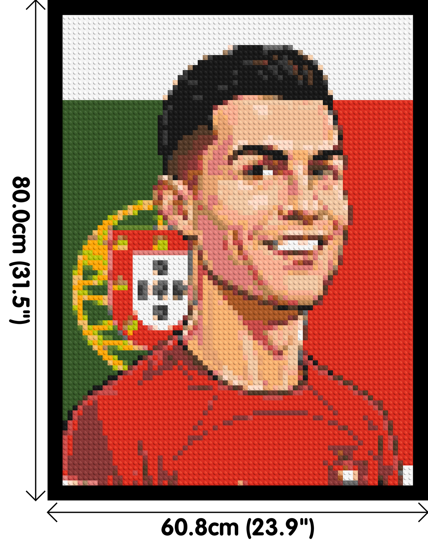 Cristiano Ronaldo Caricature - Brick Art Mosaic Kit 3x4 large