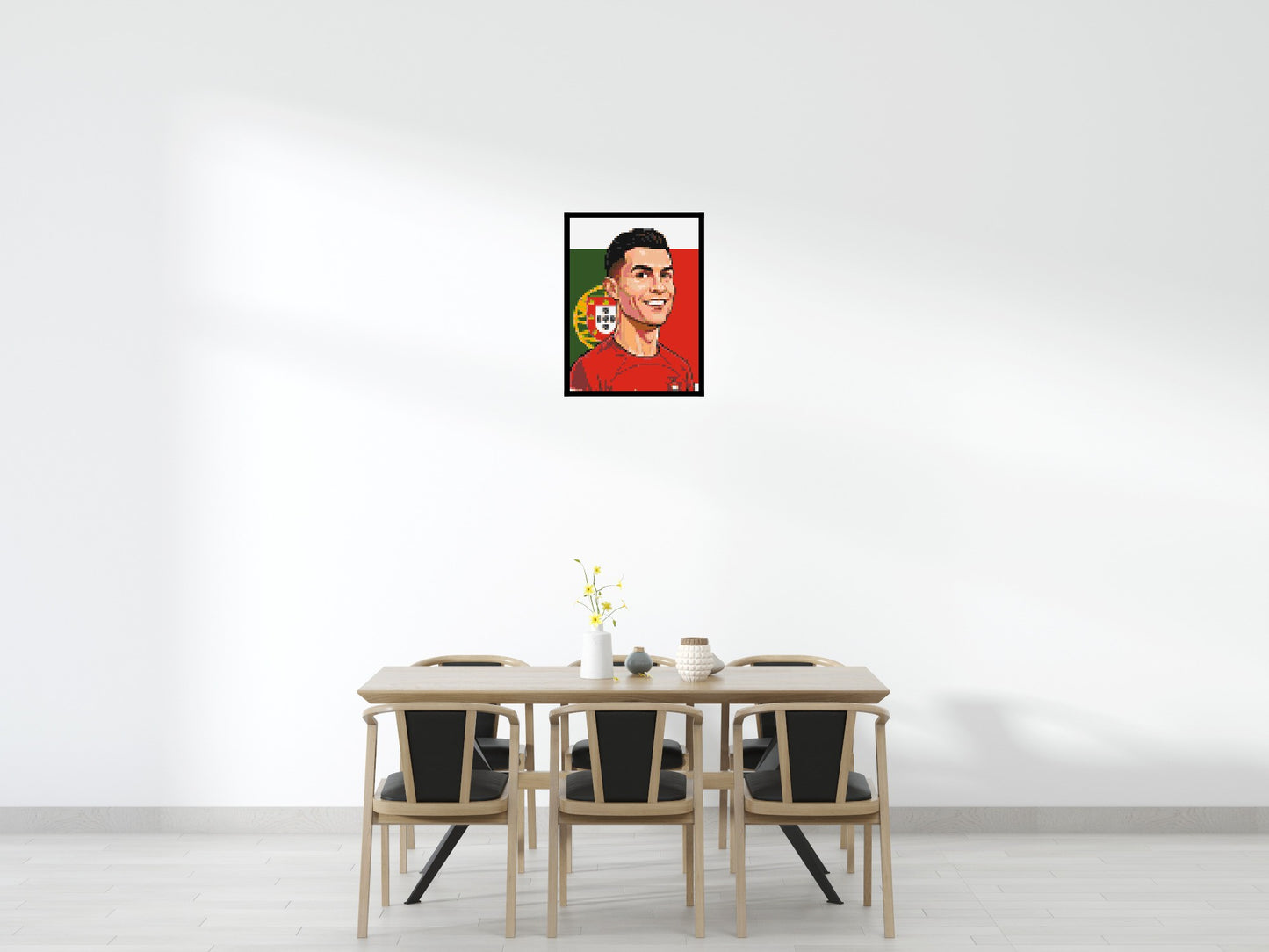 Cristiano Ronaldo Caricature - Brick Art Mosaic Kit 3x4 large